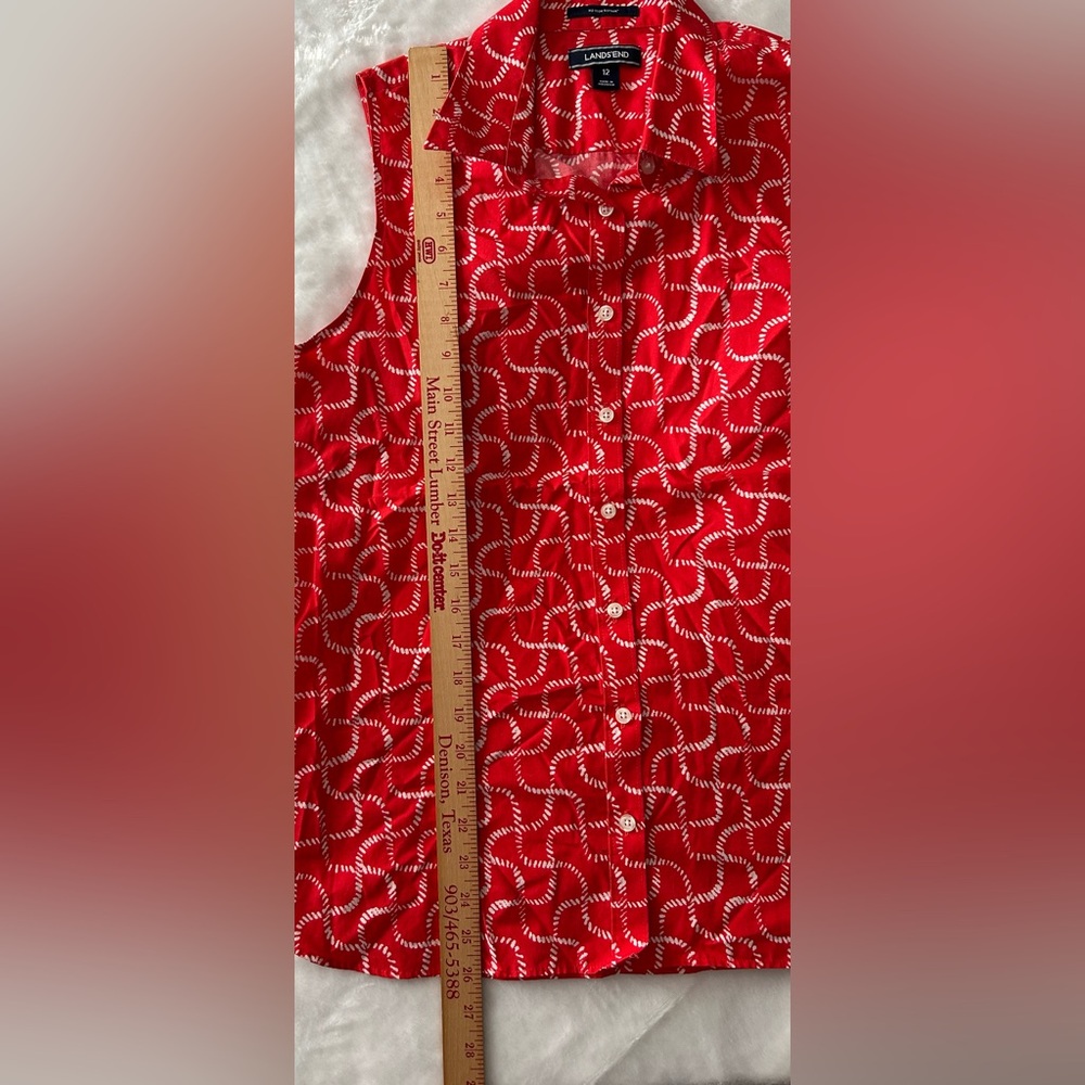 Lands’ End Sleeveless Shirt Size 12 - Picture 11 of 11